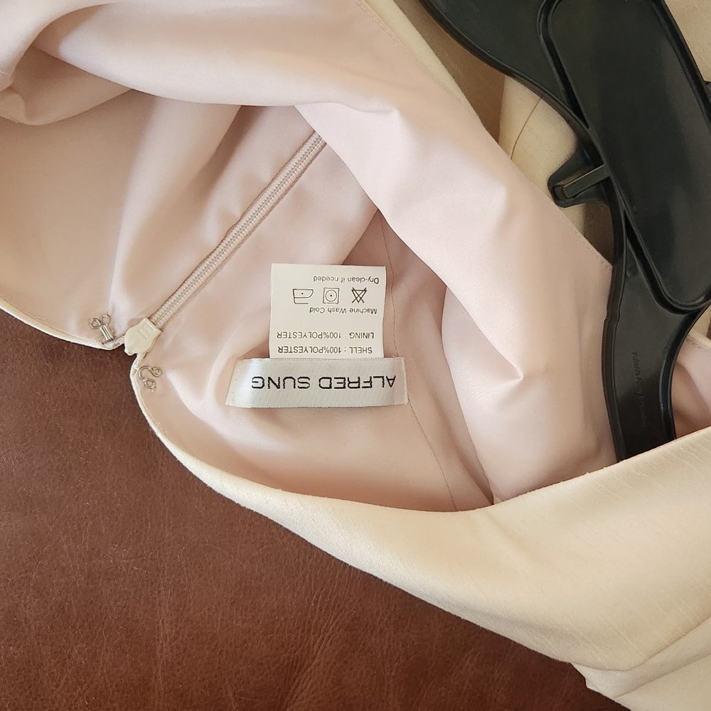 Alfred Sung Dress Champagne color_Like New - Picture 8 of 10